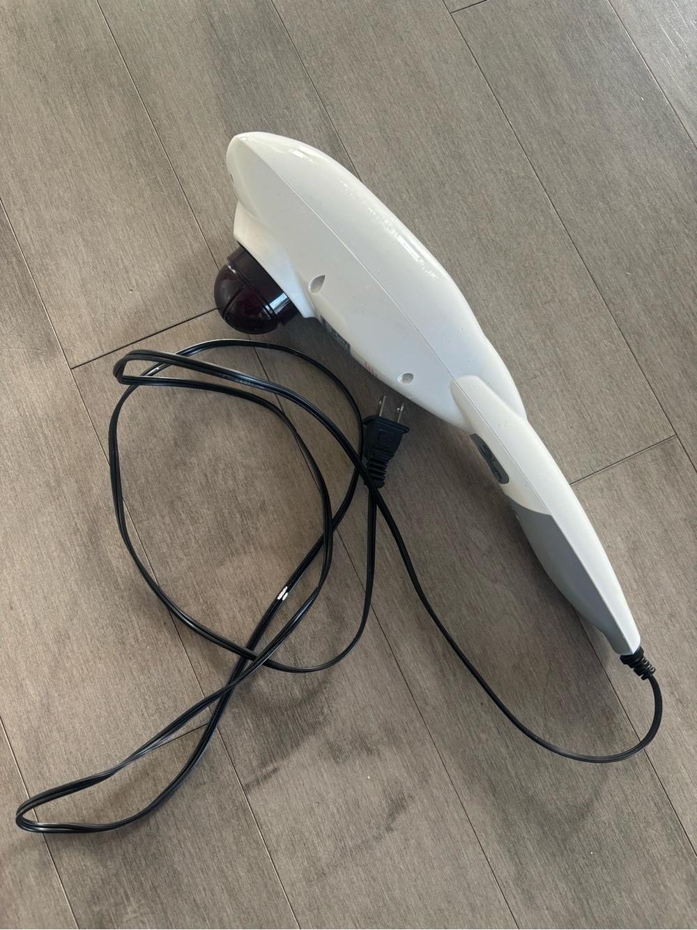 Handheld White and Gray Electric Massager – Portable Percussion Therapy - Renpho